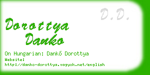 dorottya danko business card